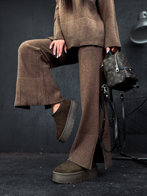 Ugg type boots "GRIZZLY" - BROWN