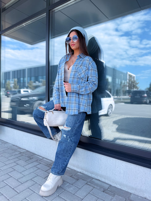 Krekls "PRIVATE LABEL" 5405C - ŠVIESIAI MĖLYNA