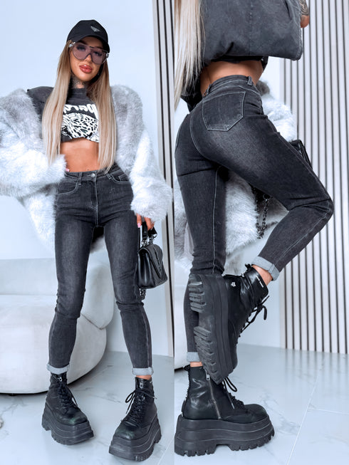 "TIRAMISU" džinsai H932-6 - pilki