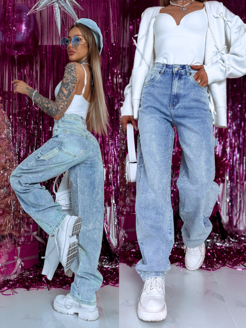 "SERAPHINE GLOW" 8767 džinsai - GAIŠI ZILAS