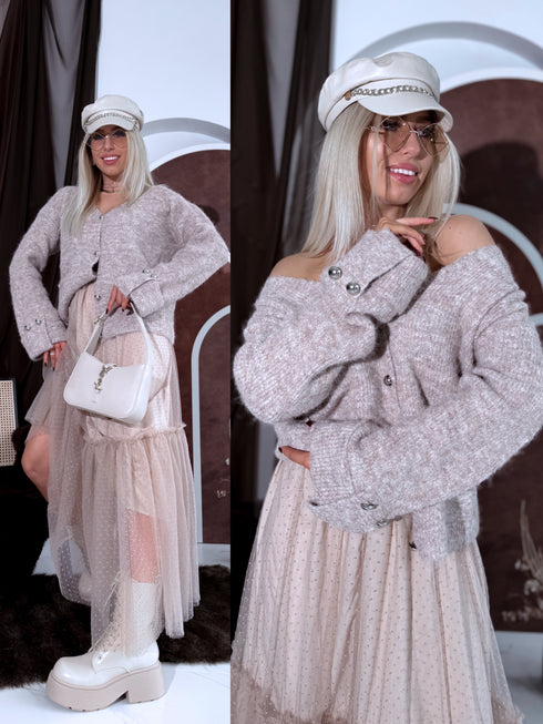 "QUEST Y26001" jacket - cappuccino