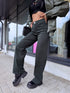 "DETROIT DJ2405-4" jeans - DARK GREEN