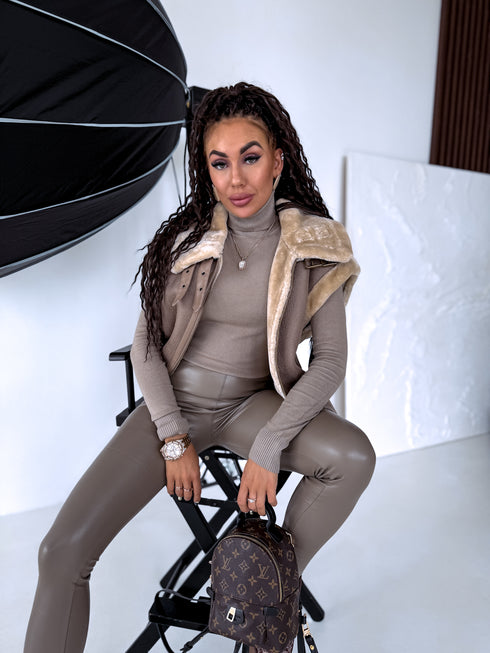 Classic turtleneck - CAPPUCCINO