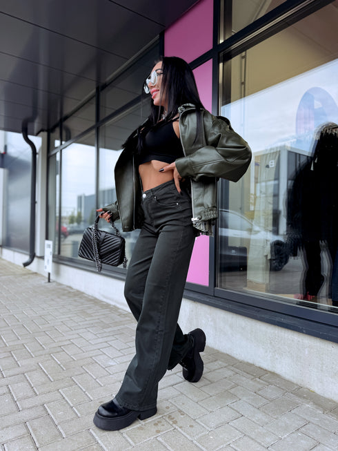 "DETROIT DJ2405-4" jeans - DARK GREEN