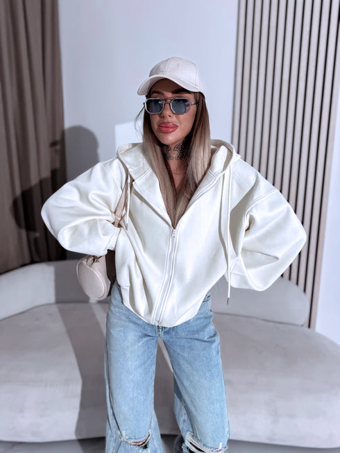 Кофта "ARTIFICIAL" V67 - КРЕМОВО БЕЛАЯ