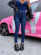 Jeans "CHAOTIC WAVES" DJ2323 - DARK BLUE