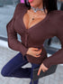 Knitted top "FAMILIAR 15950" - CHOCO