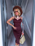 Elastic Dress "FLEXI VD2079" - CHOCO