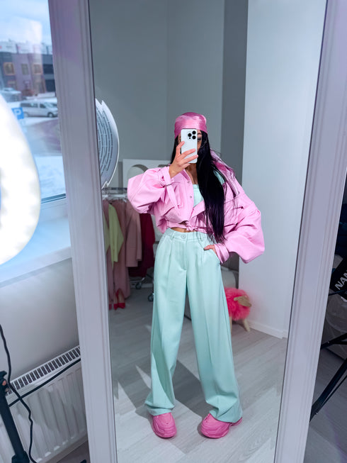 Classic, MINT fabric trousers "SEASON HIT" VS02