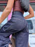 "WIDE BALLON" jeans 8822 - dark blue