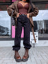 "WIDE BALLON" jeans 8822 - dark blue