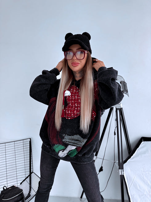 LUX худи "CARTOON H12535" - ТЕМНО-СЕРЫЙ