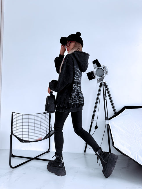 LUX худи "CARTOON H12535" - ТЕМНО-СЕРЫЙ