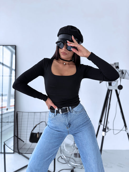 PUSH-UP top "OPULENCE VD73" - BLACK