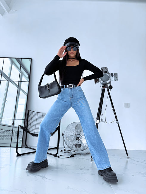 PUSH-UP top "OPULENCE VD73" - BLACK