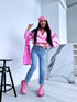 Faux Leather Jacket "BLAST 16162" - BUBBLE PINK
