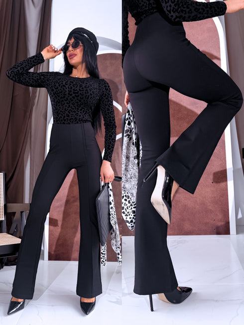 Elastīgas bikses "LINEAR LUXE" LM81898 - MELNAS