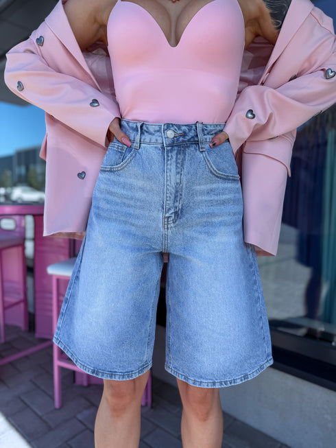 Džinsa šorti "Pink Crush S8064" - GAIŠI ZILI