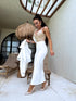 Stretchy skirt "TECHNO VD10702" - WHITE