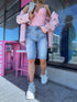 Džinsa šorti "Pink Crush S8064" - GAIŠI ZILI