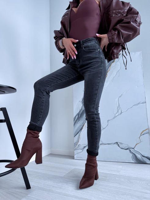 DARK GRAY jeans "BOSTON" HM5321-8 PRE-ORDER