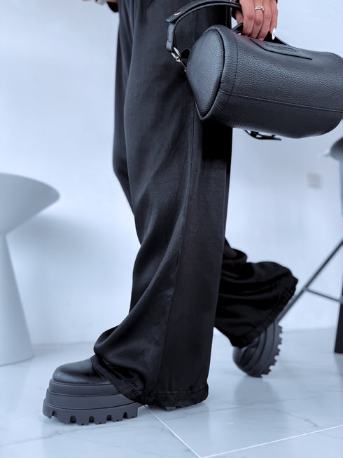 Fabric pants "ARCOBALENO 331" - black