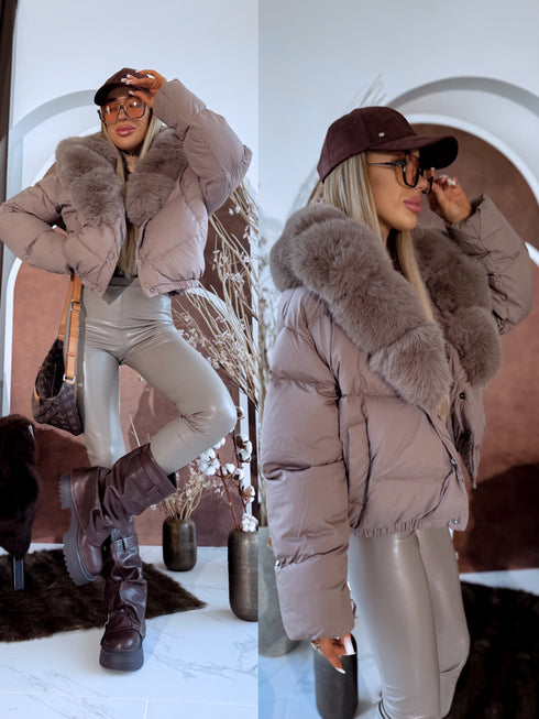 Puffy jacket "MARSS FC7611" - CAPPUCCINO