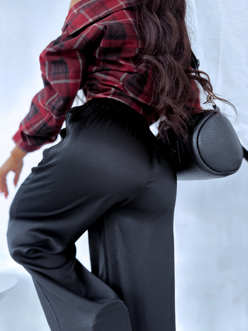 Fabric pants "ARCOBALENO 331" - black