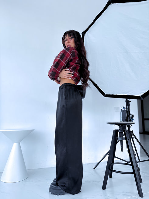 Fabric pants "ARCOBALENO 331" - black