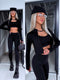 3in1 fitted set "SUNBURST 3606" - BLACK