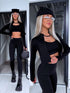 3in1 fitted set "SUNBURST 3606" - BLACK