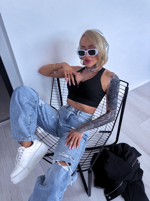 SPORTINĖ liemenėlė “GYM” JYMN162 - JUODA
