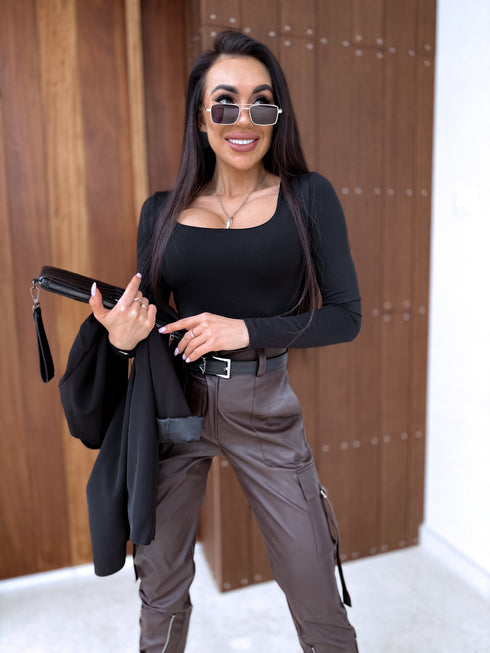 PUSH-UP top "OPULENCE VD73" - BLACK