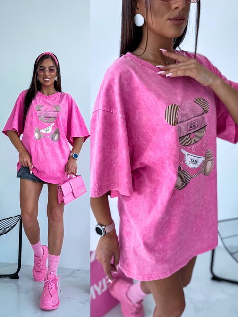 Футболка "THE BEST BEAR" - розовая