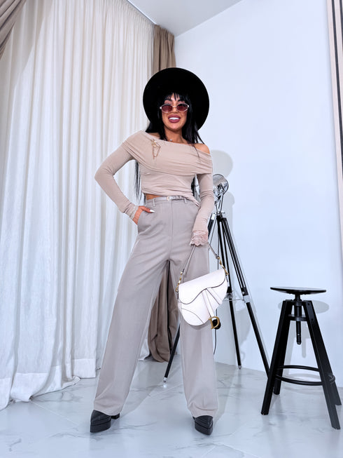 Platas bikses + josta "SUDOKU M756" - DARK BEIGE