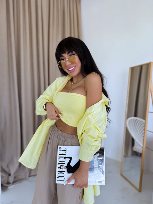 Krekls "SUNSHINE SMILE" H7661 - DZELTENS