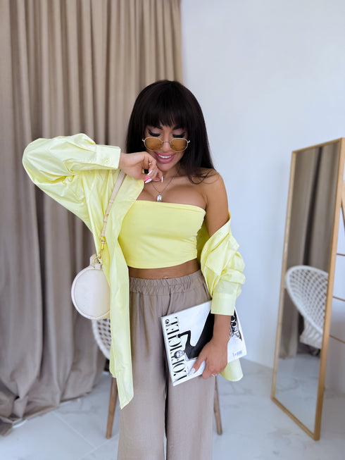 Krekls "SUNSHINE SMILE" H7661 - DZELTENS