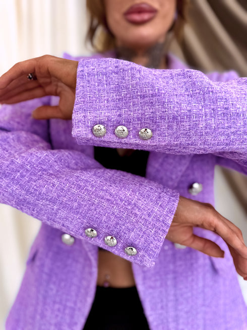 Твидовый жакет "PRISMA V26021A" - лавандовый