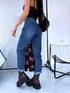 DARK BLUE mom fit jeans HM5294-2 "SMOKE"