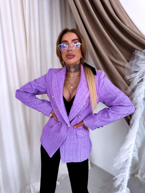 Твидовый жакет "PRISMA V26021A" - лавандовый