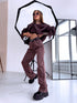 "TRUST NO ONE" A3825-A jeans - chocolate