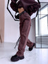 "TRUST NO ONE" A3825-A jeans - chocolate