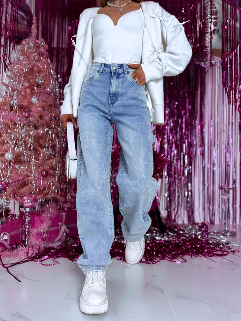 "SERAPHINE GLOW" 8767 džinsai - ŠVIESIAI MĖLYNA