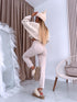 MOM FIT jeans "SPRING" 7855-10 - BEIGE