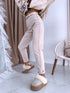MOM FIT jeans "SPRING" 7855-10 - BEIGE