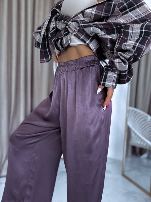 Fabric pants "ARCOBALENO 331" - choco