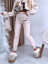 MOM FIT jeans "SPRING" 7855-10 - BEIGE