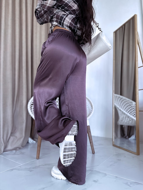 Fabric pants "ARCOBALENO 331" - choco