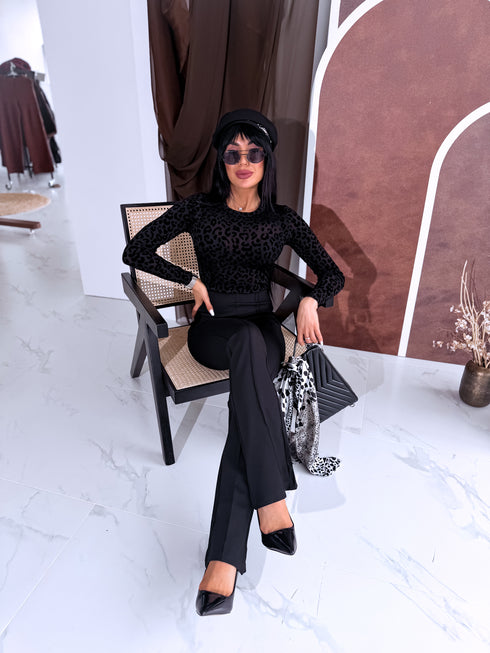 Elastīgas bikses "LINEAR LUXE" LM81898 - MELNAS