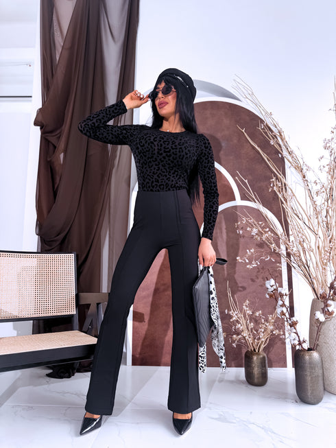 Elastīgas bikses "LINEAR LUXE" LM81898 - MELNAS